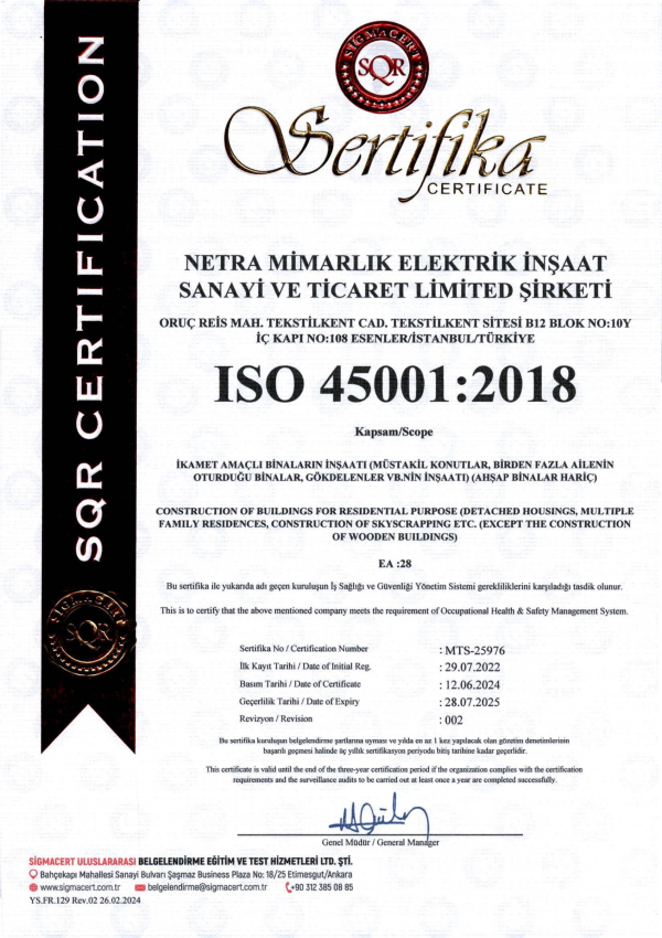 ISO 45001 - İSG Yönetimi